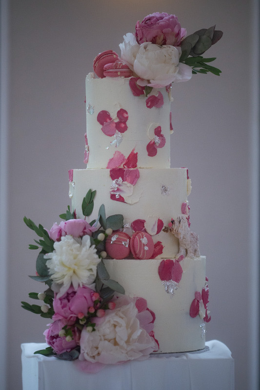 3 tier elegant buttercream cake with fresh flowers | Louise Hayes Cake Design