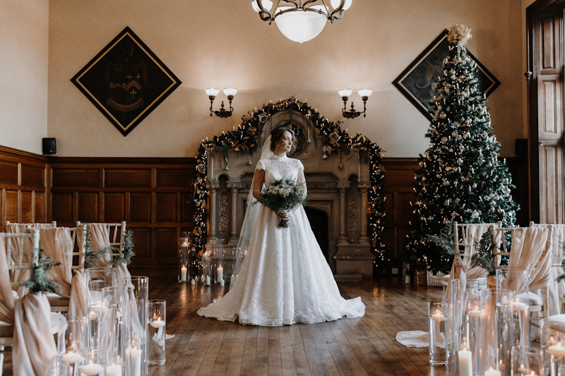 The Elvetham Hotel wedding cake designer | Winter wedding shoot | Melissa Megan Photography