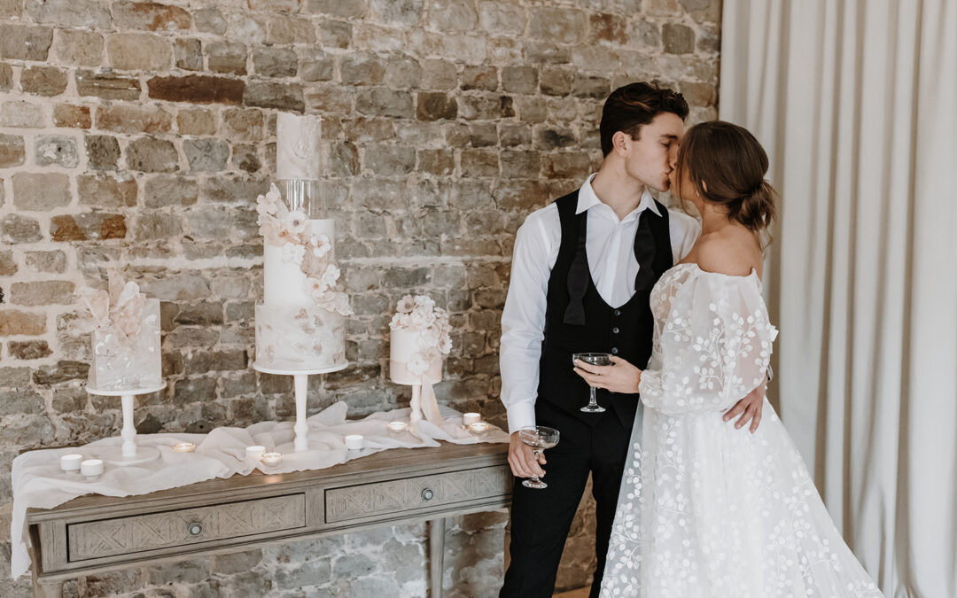 Beautiful, blush, Spring inspired wedding shoot on the Cowdray Estate
