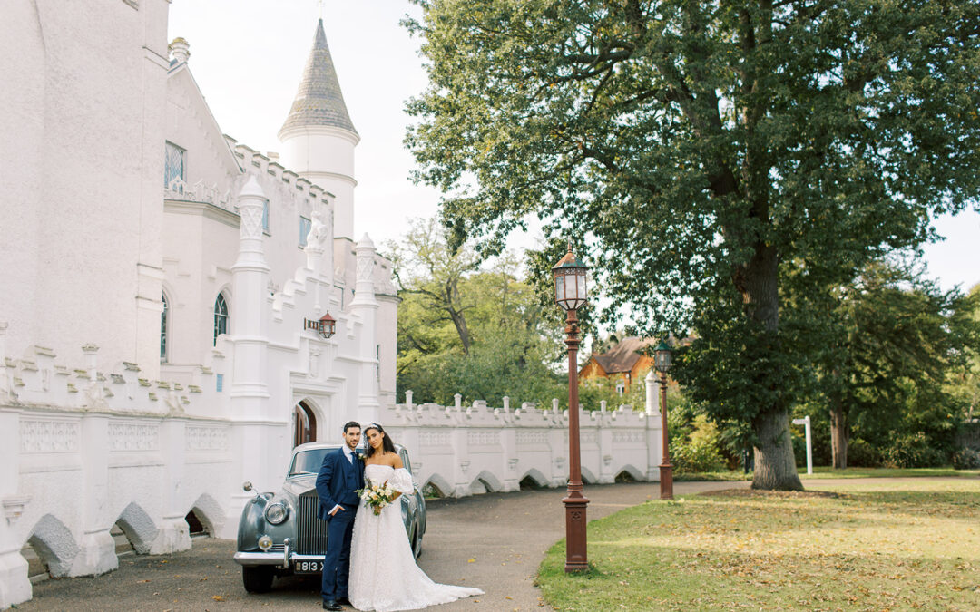 Luxury architecture inspired wedding editorial at historic London venue